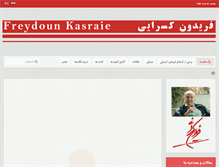 Tablet Screenshot of fereydounkasraie.com